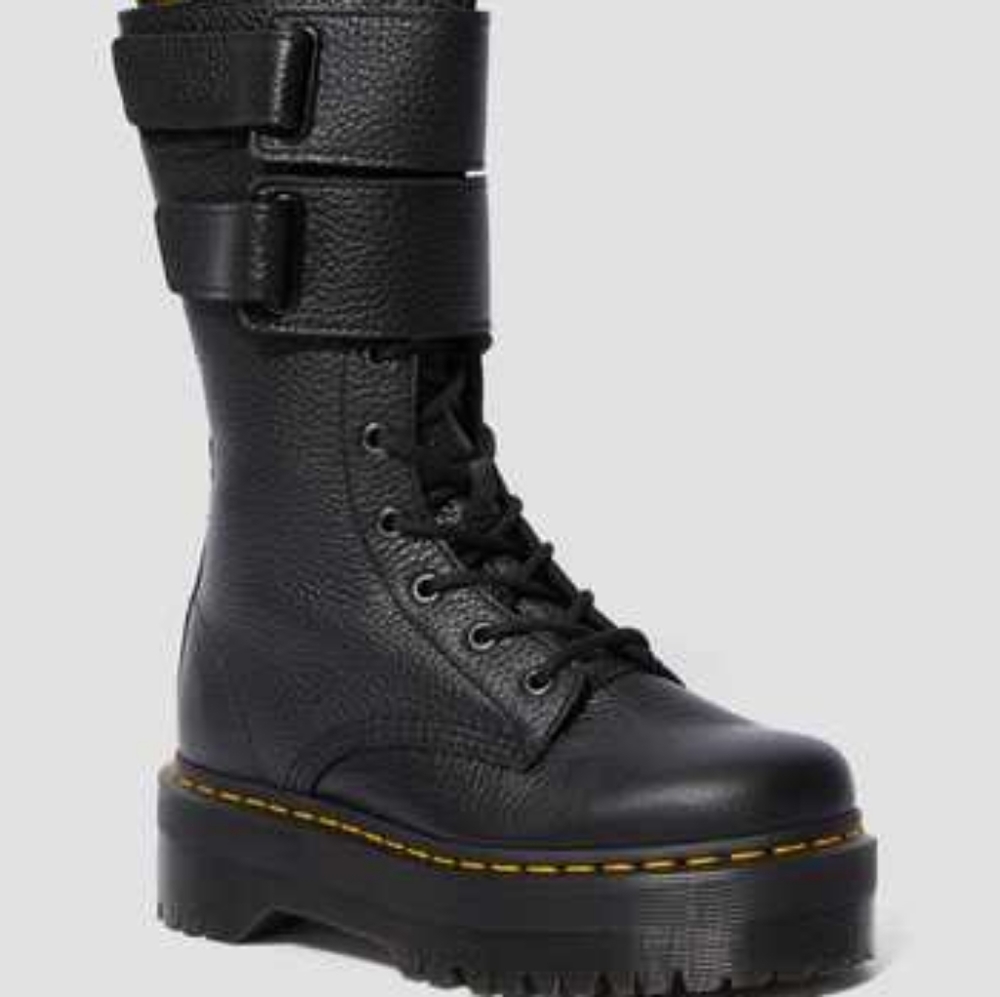 BRAND NEW Rare Dr. Martens JAGGER 10 Eye Tall Combat Platform Boots Velcro Doc - Picture 15 of 16
